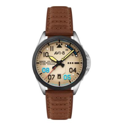 AVI-8 P-51 Mustang Patriot VE-Day 80th LE Victory Cream Watch