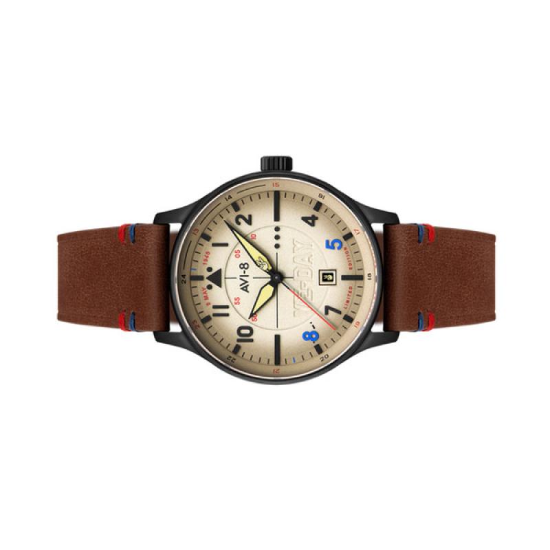 AVI-8 Hawker Hurricane VE-Day 80th LE Vanguard Beige Watch
