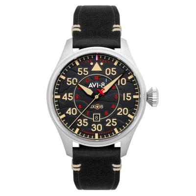AVI-8 Hawker Hurricane Kenley Clowes Automatic Pilot Watch with Black Aged Dial