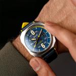 AVI-8 Bell X-1 Machbuster Automatic Catalina Blue Dial