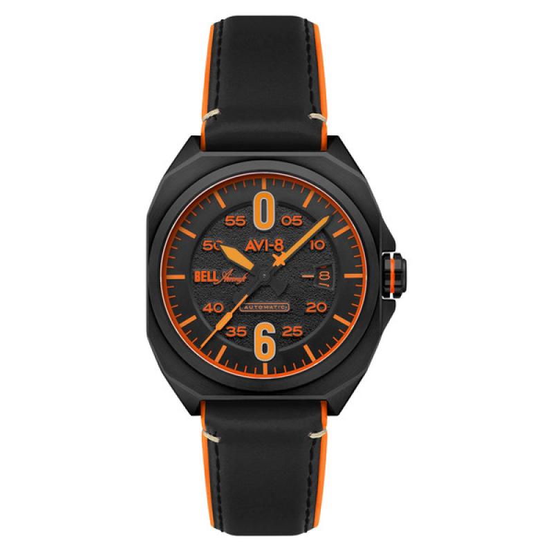 AVI-8 Bell X-1 Machbuster Automatic Jet Black Dial