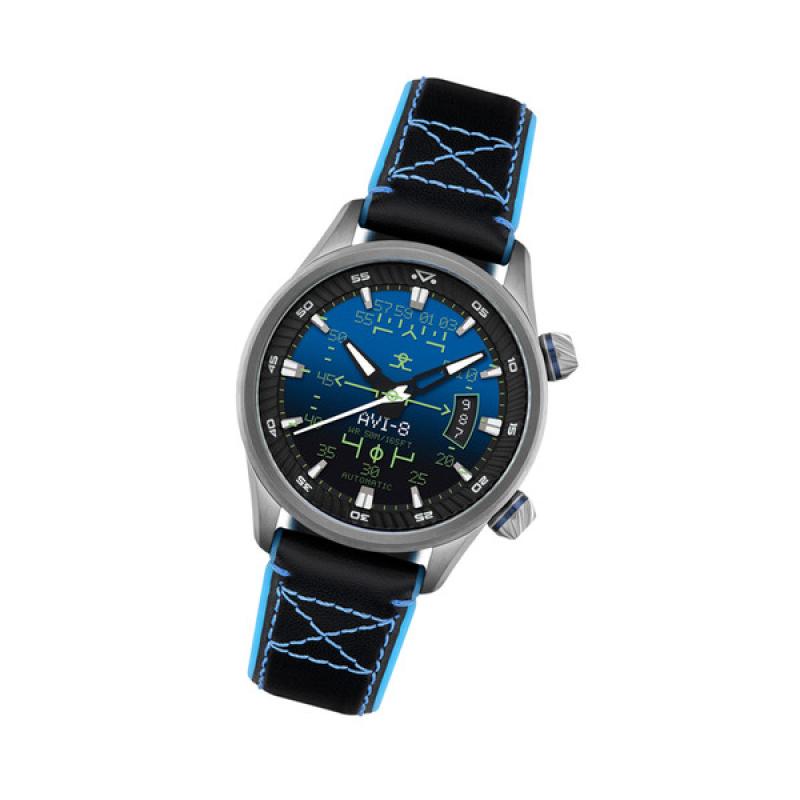 AVI-8 Hawker Harrier HUD Automatic with Gradient Blue Dial