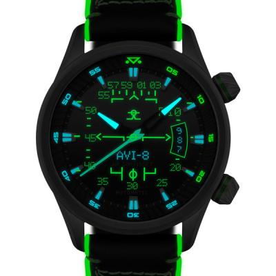 AVI-8 Hawker Harrier HUD Automatic with Gradient Black Dial