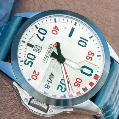 AVI-8 P-51 Mustang 85th Anniversary Steel Ascent Watch