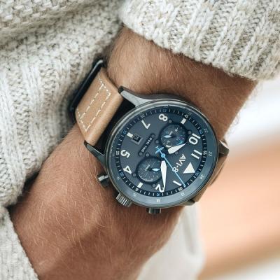 AVI-8 Carey Hawker Hurricane Dual-Tiime Pilot Watch