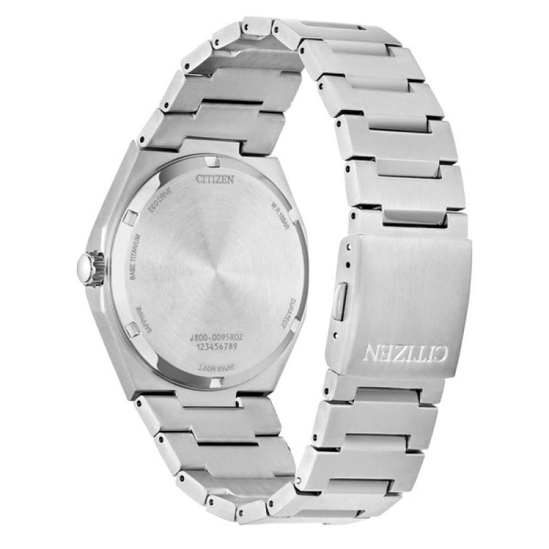 Citizen Eco-Drive Titanium Zenshin Watch with White Dial