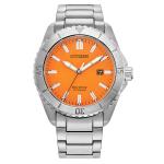 Citizen Brycen Super Titanium Orange Sunray Dial