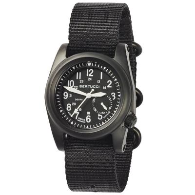Bertucci A-2S Ballista 40mm Black ION Stainless Steel Watch with Sapphire Crystal