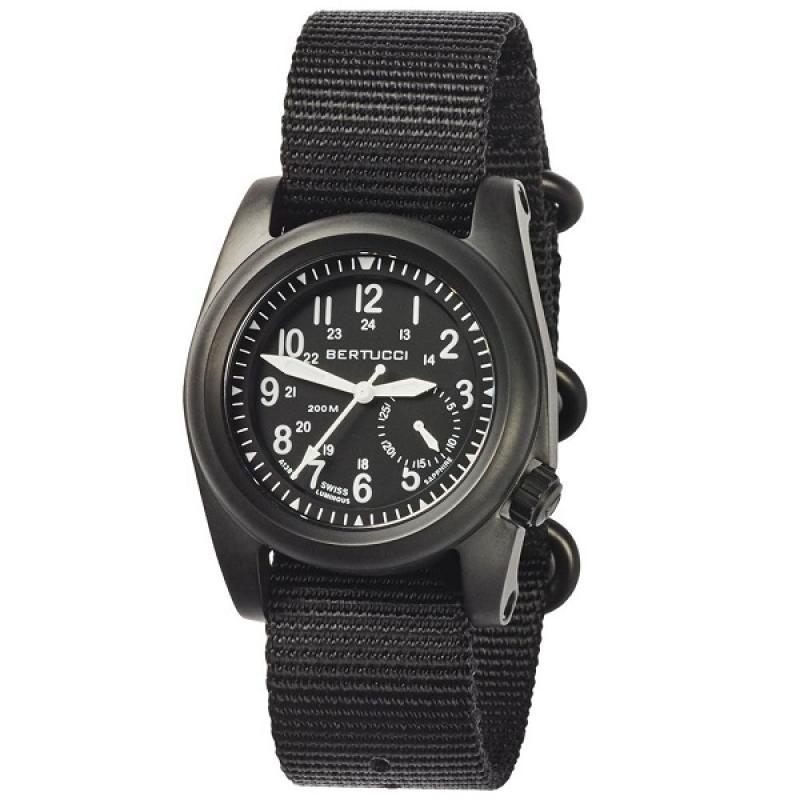 Bertucci A-2S Ballista 40mm Black ION Stainless Steel Watch with Sapphire Crystal