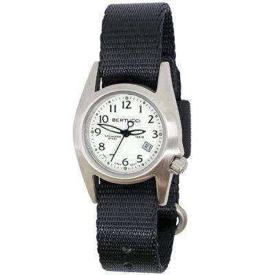 Bertucci M-1S Women's Stainless Steel Field Watch with a Nylon Strap