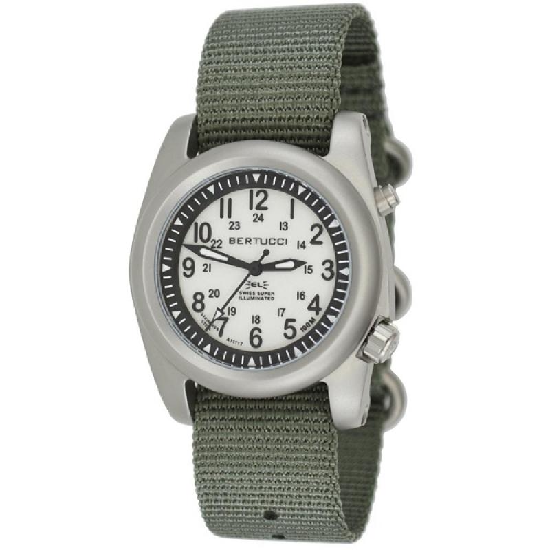 Bertucci A-2SEL Field Watch with Dual Lighting System, Ghost Grey Dial