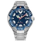 Citizen Eco-Drive Promaster Dive Watch "Orca" with Blue Dial and Stainless Steel Bracelet