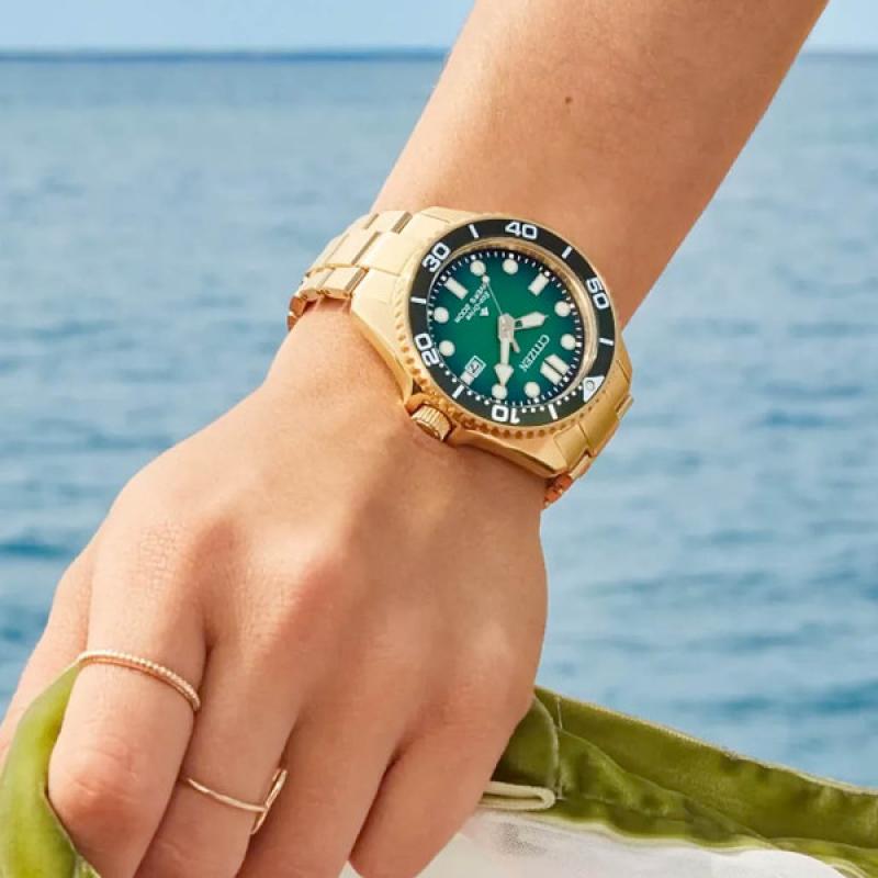 Citizen Eco-Drive Promaster Dive Watch with Green Dial