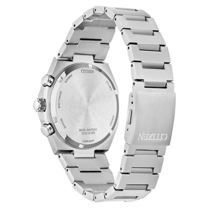 Citizen Zenshin Super Titanium Chronograph with Light Blue Dial