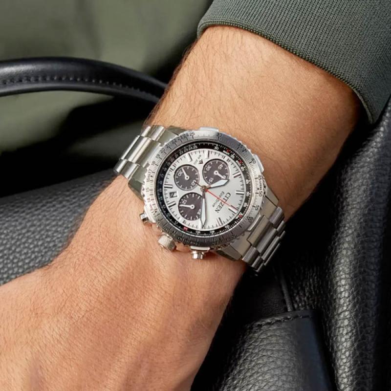 Citizen Promaster Navihawk Chronograph with Silver Dial