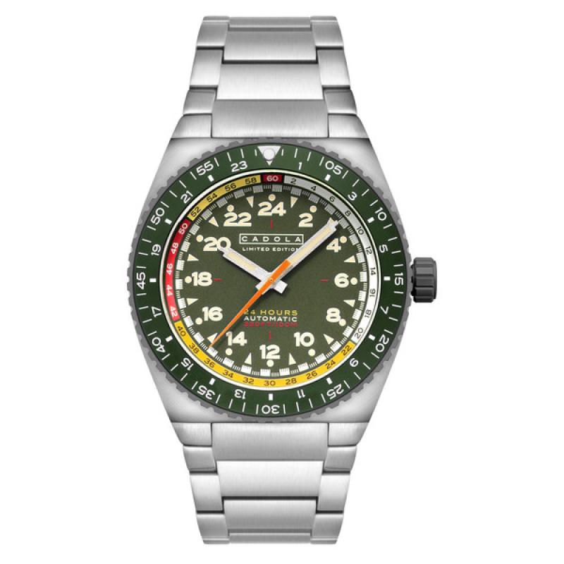Cadola Dog Leg Automatic with Olive Green Dial