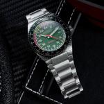 Cadola Dog Leg Automatic with Olive Green Dial