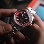 Cadola Pista Automatic Watch with Red Black Dial