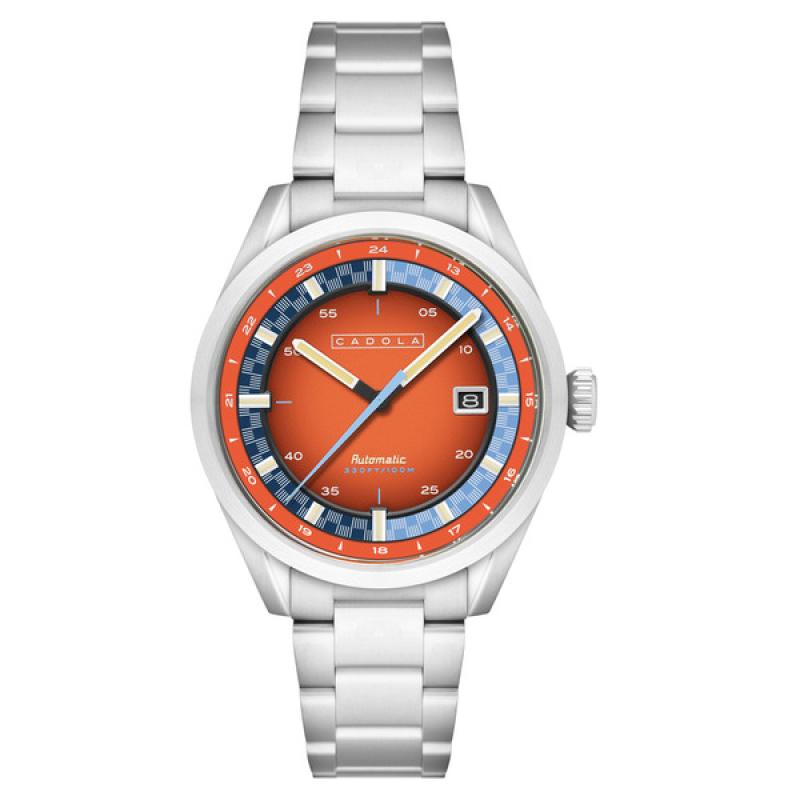 Cadola Paddock Automatic Watch with Burnt Orange Dial