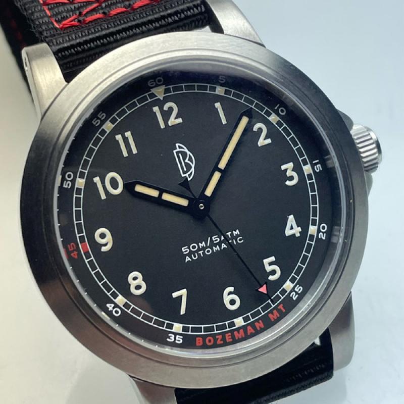 Dave Berghold DB Model 2 Field Watch with Black Dial