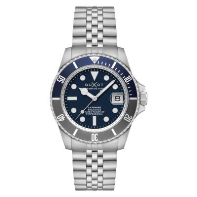 Duxot Atlantica Automatic Dive Watch with Deep Blue Dial