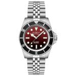 Duxot x Islander Atlantica Electronic Dive Watch with Degrading Red Dial