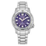 Citizen Promaster 36.5mm Solar Dive Watch with Purple Dial