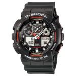 Casio G-Shock GA-100 Series in Black and Red