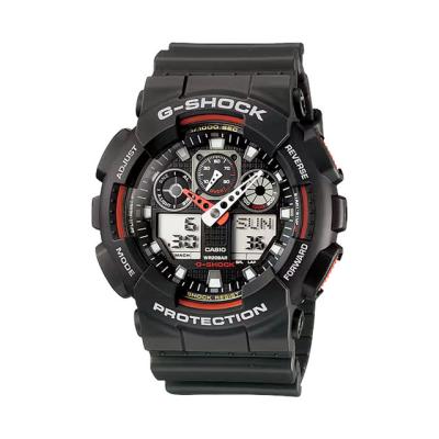 Casio G-Shock GA-100 Series in Black and Red