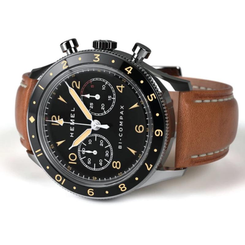 HEMEL Air Wing Mechanical Chronograph with Dual-Time Bezel and DD Sapphire Crystal