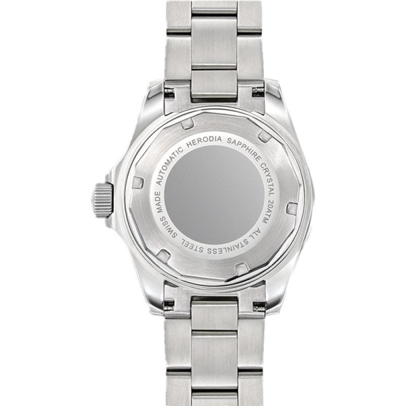 Herodia Mediterraneo Swiss Automatic Dive watch with Black Dial