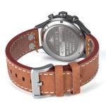 HEMEL Panda Meca-Quartz Chronograph Watch with 60-Minute Ceramic Bezel and Sapphire Crystal