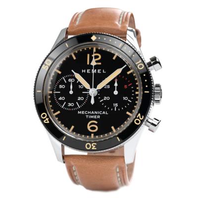 HEMEL Air Defense Mechanical Chronograph with Black Dial