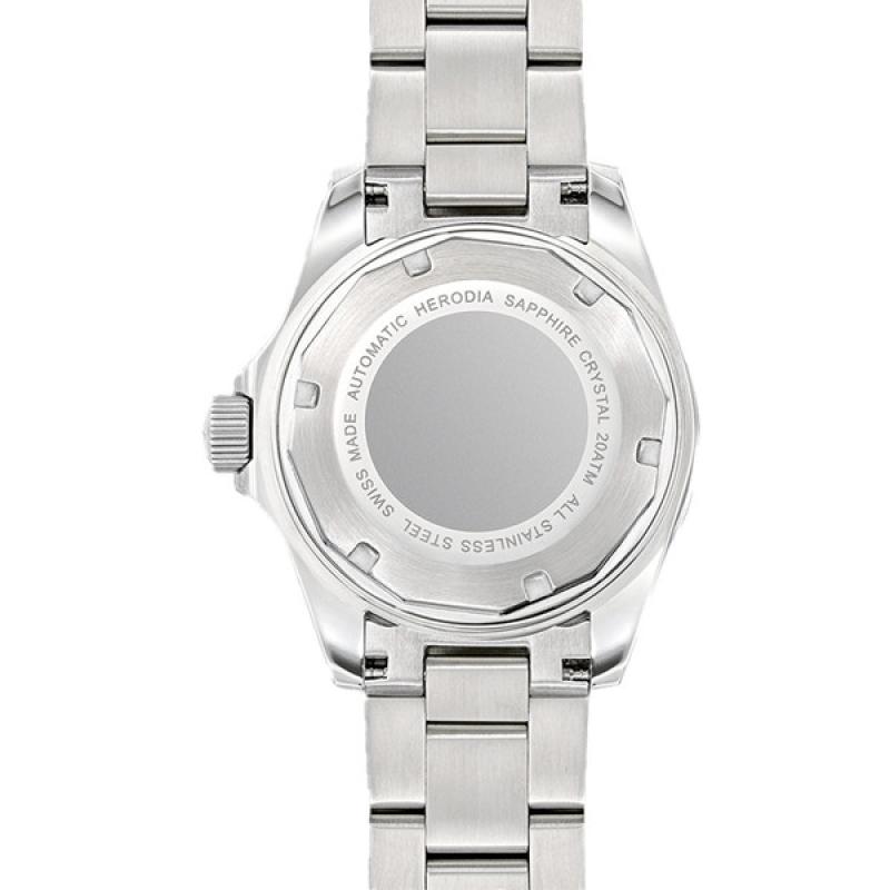 Herodia Mediterraneo Swiss Automatic Dive watch with Black Dial