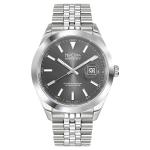 Herodia Monte Carlo Swiss Watch with Sunburst Anthracite Dial