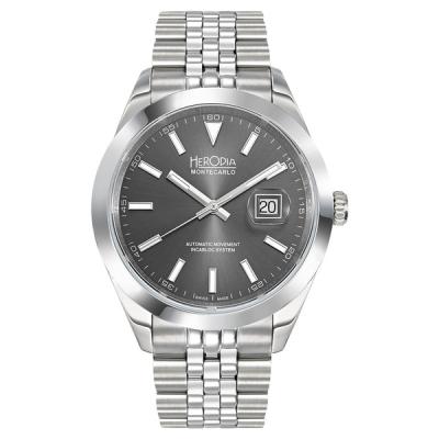 Herodia Monte Carlo Swiss Watch with Sunburst Anthracite Dial