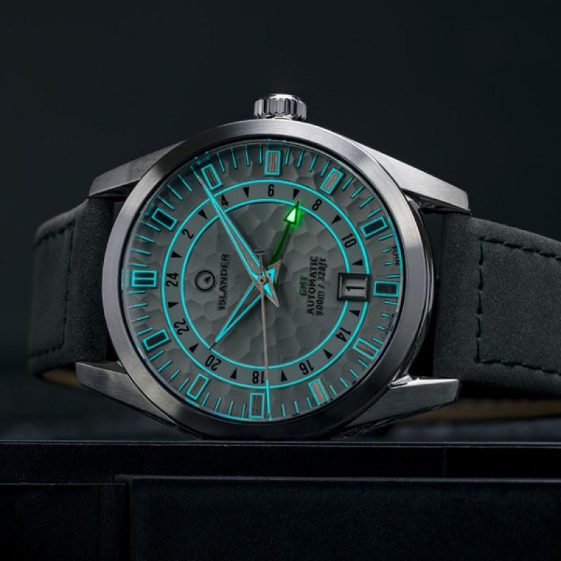 Islander Melville GMT with Grey Hammer Dial