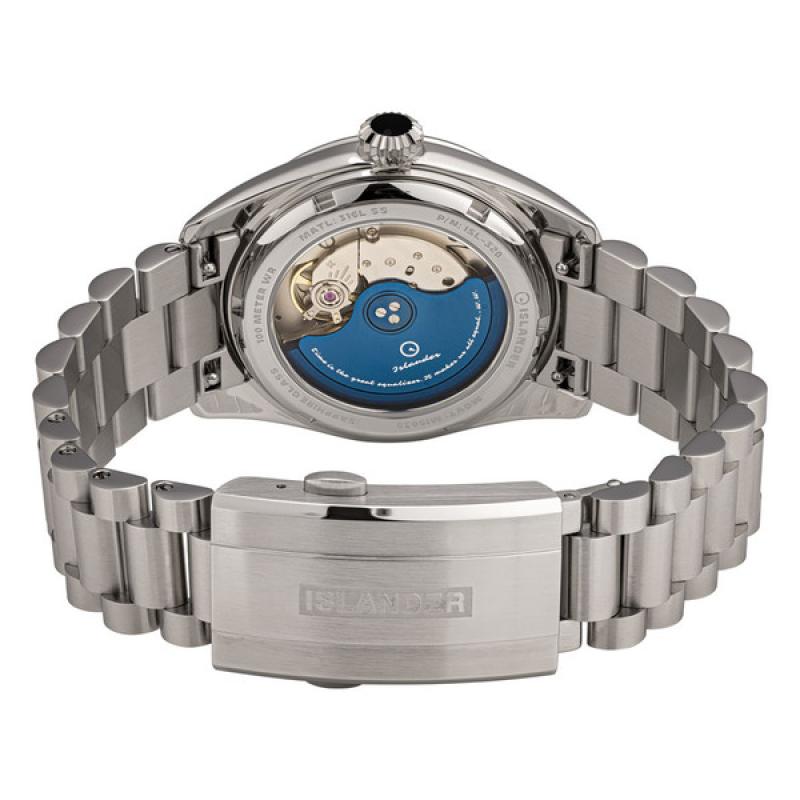 Islander Brookville Calligraphy Edition Watch with Lavender Parchment Dial