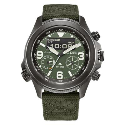 Citizen Promaster Land Ani-Digi Watch with Forest Green Dial