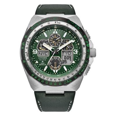 Citizen Promaster Skyhawk A-T Solar Watch with Green Dial