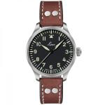 Laco 39mm Augsburg Type A Dial Automatic Pilot Watch with Sapphire Crystal