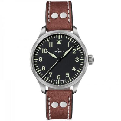 Laco 39mm Augsburg Type A Dial Automatic Pilot Watch with Sapphire Crystal