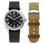 KUOE Old Smith 90-002 Automatic 38mm Watch with Black Dial