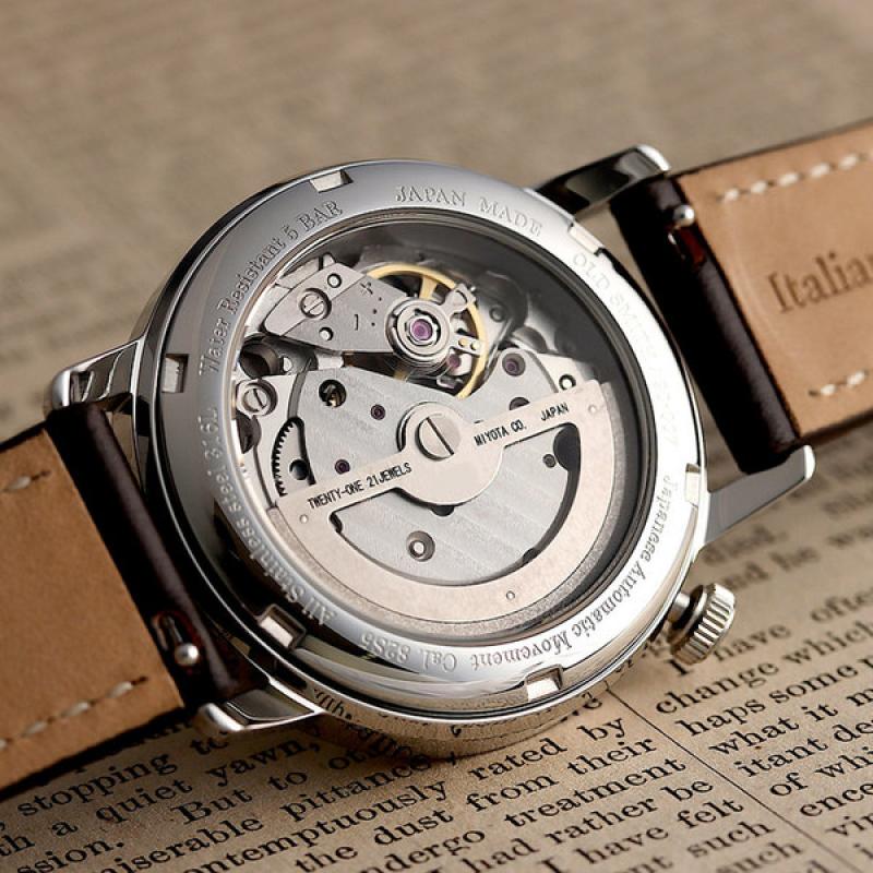 KUOE Old Smith 90-007 Automatic 35mm Watch with White Dial