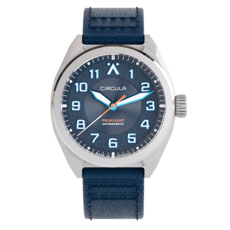 Circula ProFlight Automatic Pilot Watch with Blue Dial