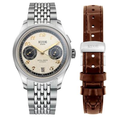 KUOE Royal Smith 90-0010 Grainy Panda Dial Watch