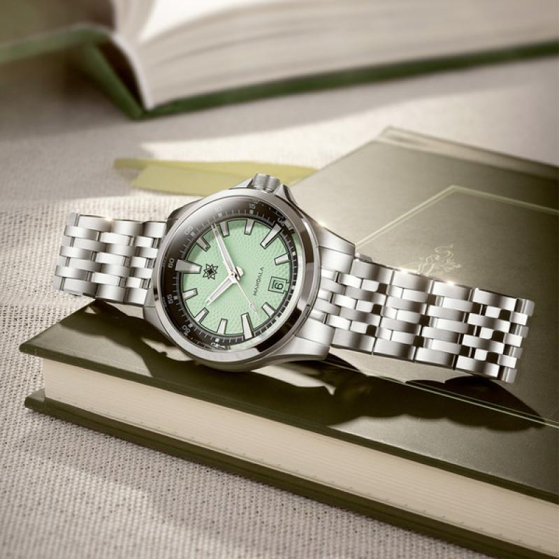 Second Hour Mandala Mk3 Watch with Mint Dial