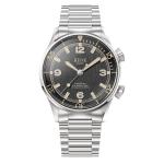 KUOE Sombrero 90-011 Black Linen Textured Dial Watch