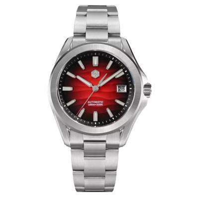 San Martin 39mm Automatic Watch with Red Desert Dial