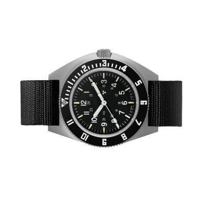 Marathon Swiss 41mm Steel Navigator (no date) with Tritium Tubes on Ballistic Strap